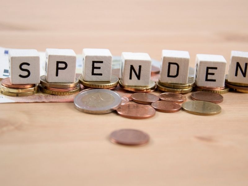 Hilfe durch Spenden